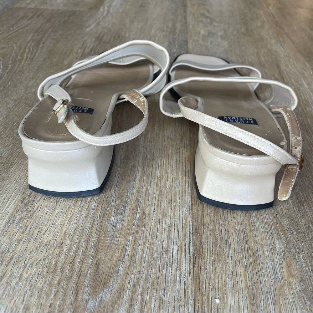 Stuart Weitzman Chunky Square-Toe Slingbacks - image 3